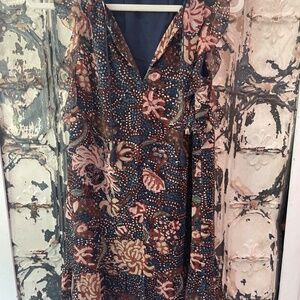 Madewell Sea Floral Lily Ruffle Dress, Size XXS